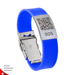 Medische Armband Siliconen met QR-code | SOS Armband | DynaTag