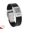 Medical Bracelet Silicone with QR Code | SOS Bracelet | DynaTag