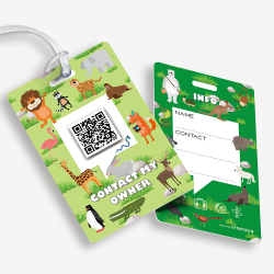 agagelabel met QR-code | Digitaal kofferlabel | DynaTag