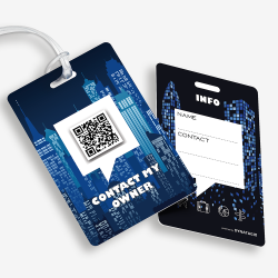 Luggage Tag with QR Code | Get It Back Fast | DynaTag