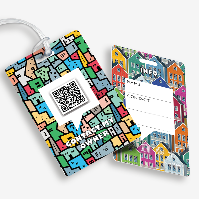 Kofferanhänger mit QR-Code | Gepäckanhänger | DynaTag
