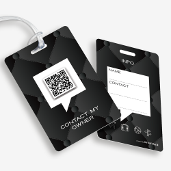 Luggage Tag with QR Code | Get It Back Fast | DynaTag