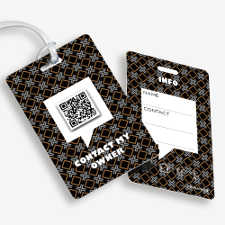 Luggage Tag with QR Code | Get It Back Fast | DynaTag