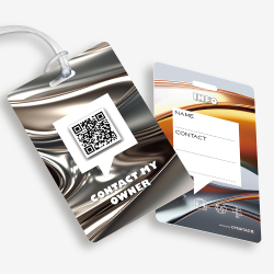 agagelabel met QR-code | Digitaal kofferlabel | DynaTag