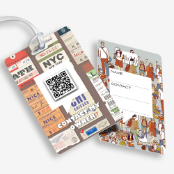 agagelabel met QR-code | Digitaal kofferlabel | DynaTag