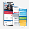 Hundemarke Knochenform Aluminium – QR-Code Tier-ID mit Online-Profil