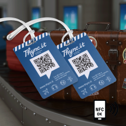 Luggage Tag with QR and NFC | DynaTag