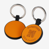 Chapa redonda para animal de silicone com código QR