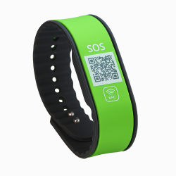 Medical ID Bracelet with QR Code & NFC | Silicone SOS Bracelet