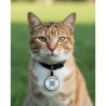 Silicone round pet tag with QR code