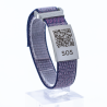 SOS textile emergency bracelet White