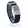SOS Textil- Notfallarmband Weiss