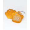 Pet Tag  "Paw" Aluminium Golden - QR Code