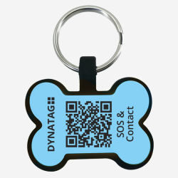 Pet-Tag SOS "Bone" Silicone Blue