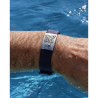SOS textile emergency bracelet White