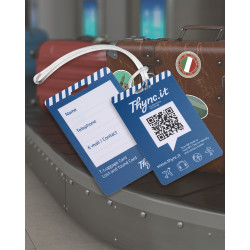 SOS Luggage Tag with QR/NFC