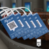 Luggage Tag with QR/NFC Pack of five