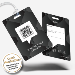 SOS Gepäckanhänger mit QR/NFC