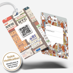 Luggage Tag Happy Travel