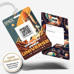 Luggage Tag Space Traveller