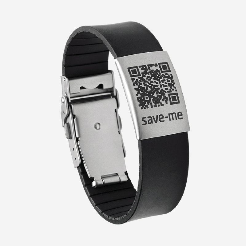 SOS bracelet black