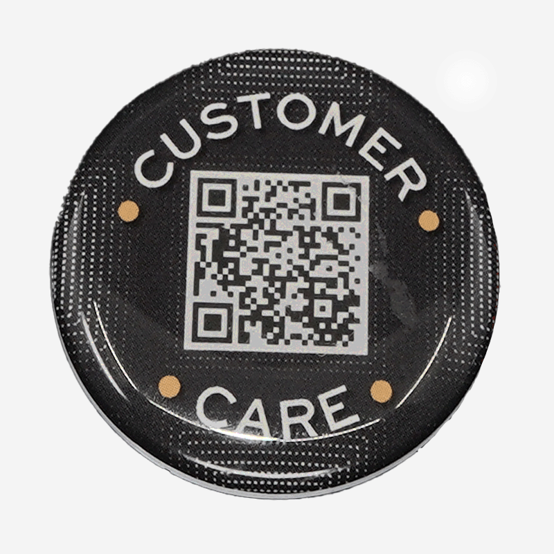 Dyna-Pin QR-NFC Customer-Care - black