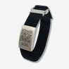 SOS Armband Textil Schwarz|4262465370418