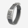 SOS Bracelet Textile Grey