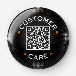 Dyna-Pin QR-NFC Customer-Care - black