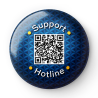 Dyna-Pin QR-NFC Support-Hotline - blue