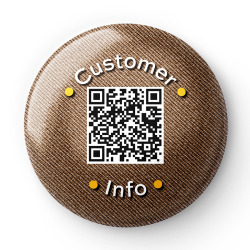 Dyna-Pin QR-NFC Customer -Info - brown