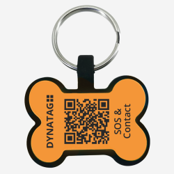 Pet-Tag SOS "Bone" Silicone Orange