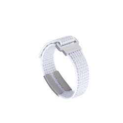SOS textile emergency bracelet White