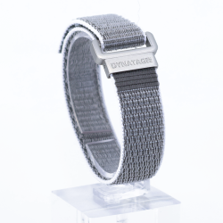 SOS Emergency Wristband Textile Grey with QR Code & Swiss Data Platform