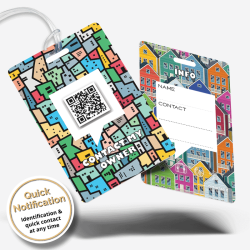 SOS Luggage Tag Color Favela