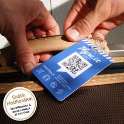 SOS Gepäckanhänger mit QR/NFC