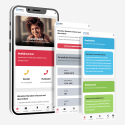 SOS textiel Noodarmband zwart