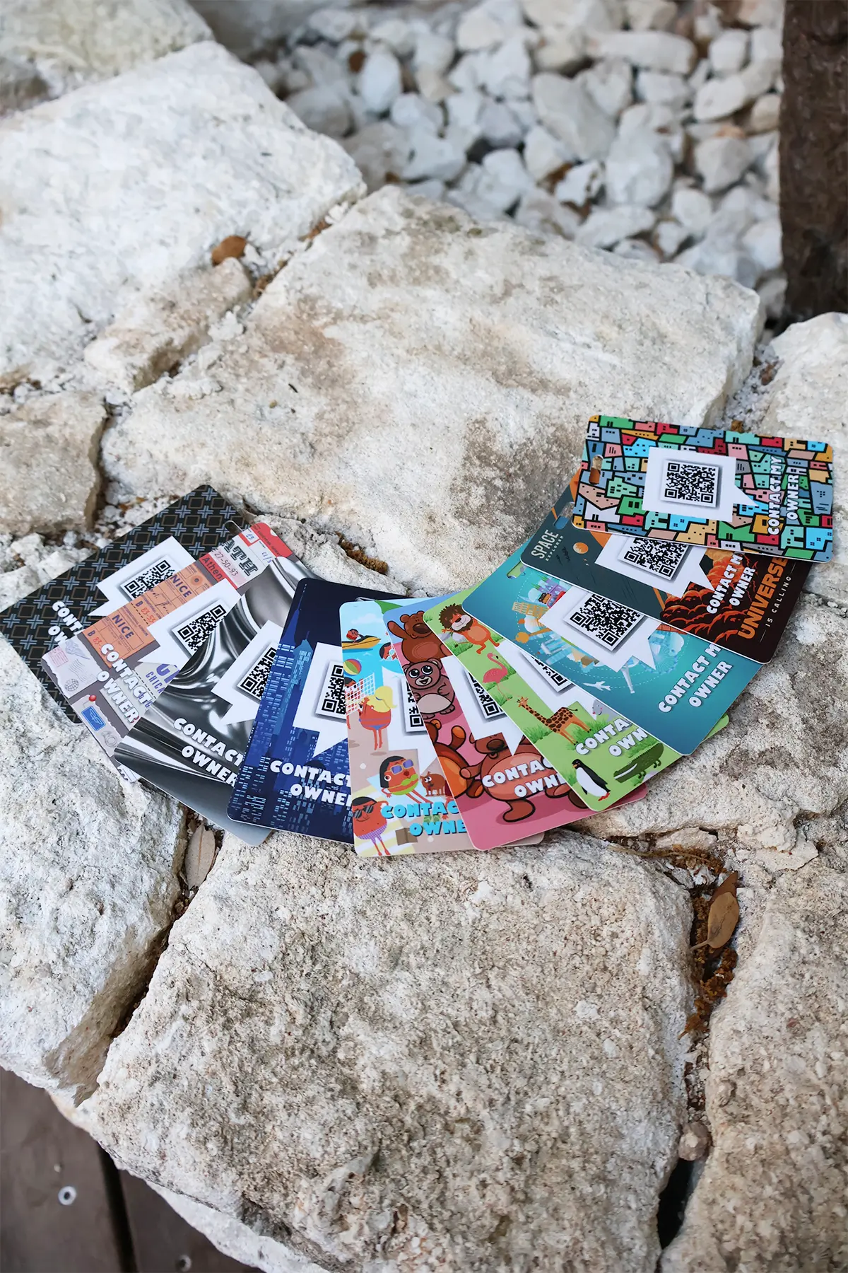 Gepäckanhänger mit QR-Code und persönlicher digitaler Gepäck-ID